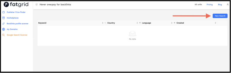 Google search scanner new search
