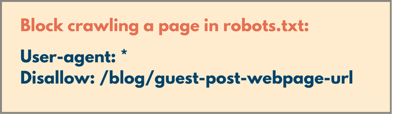 block crawling in robots txt